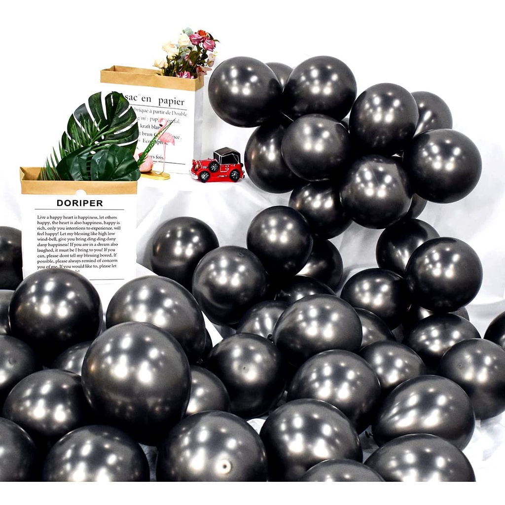 10 Bong Bóng 10 INCH Bằng Latex Mạ Chrome Trang Trí Tiệc Sinh Nhật