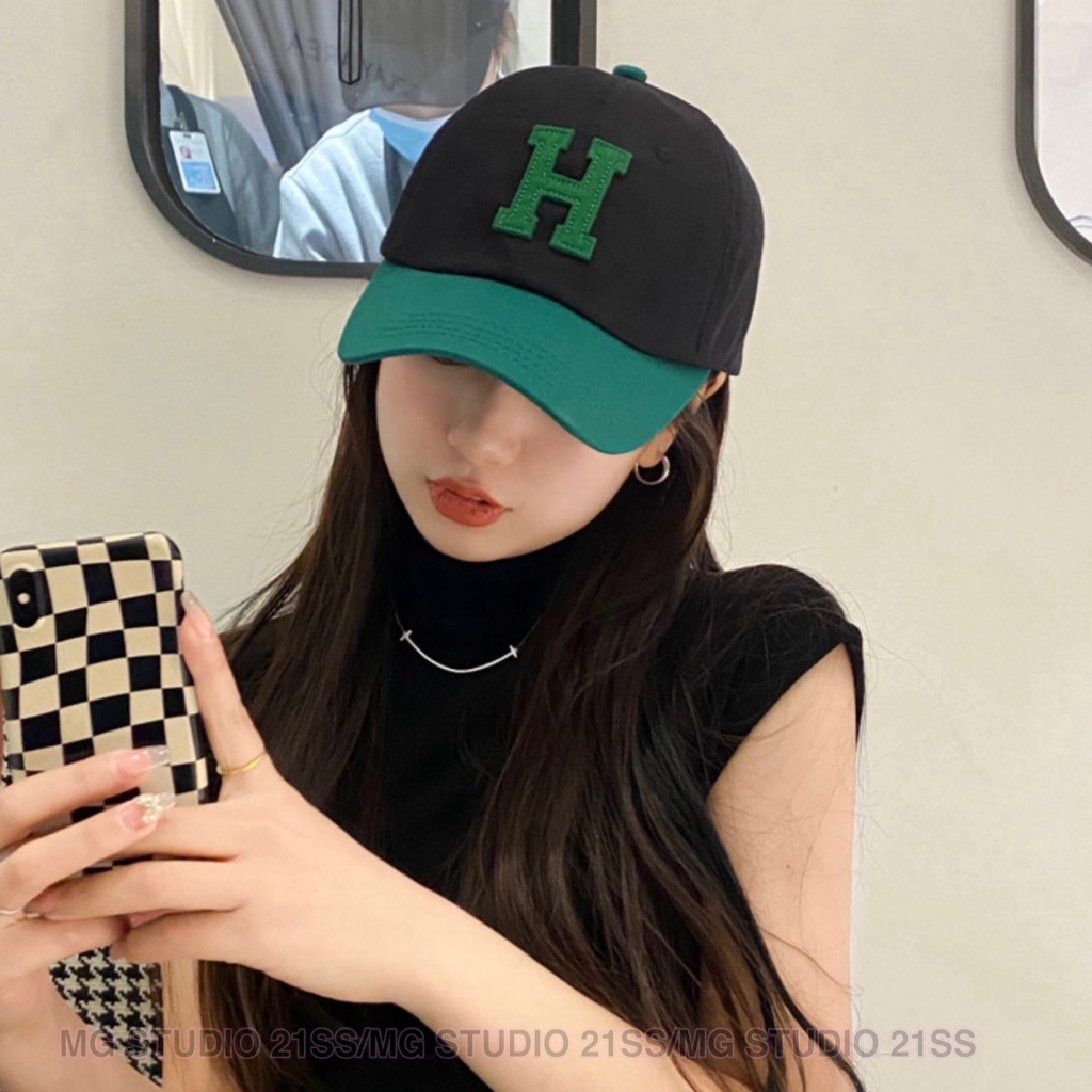 Nón MG STUDIO hoạ tiết thêu nỗi chữ H sành điệu