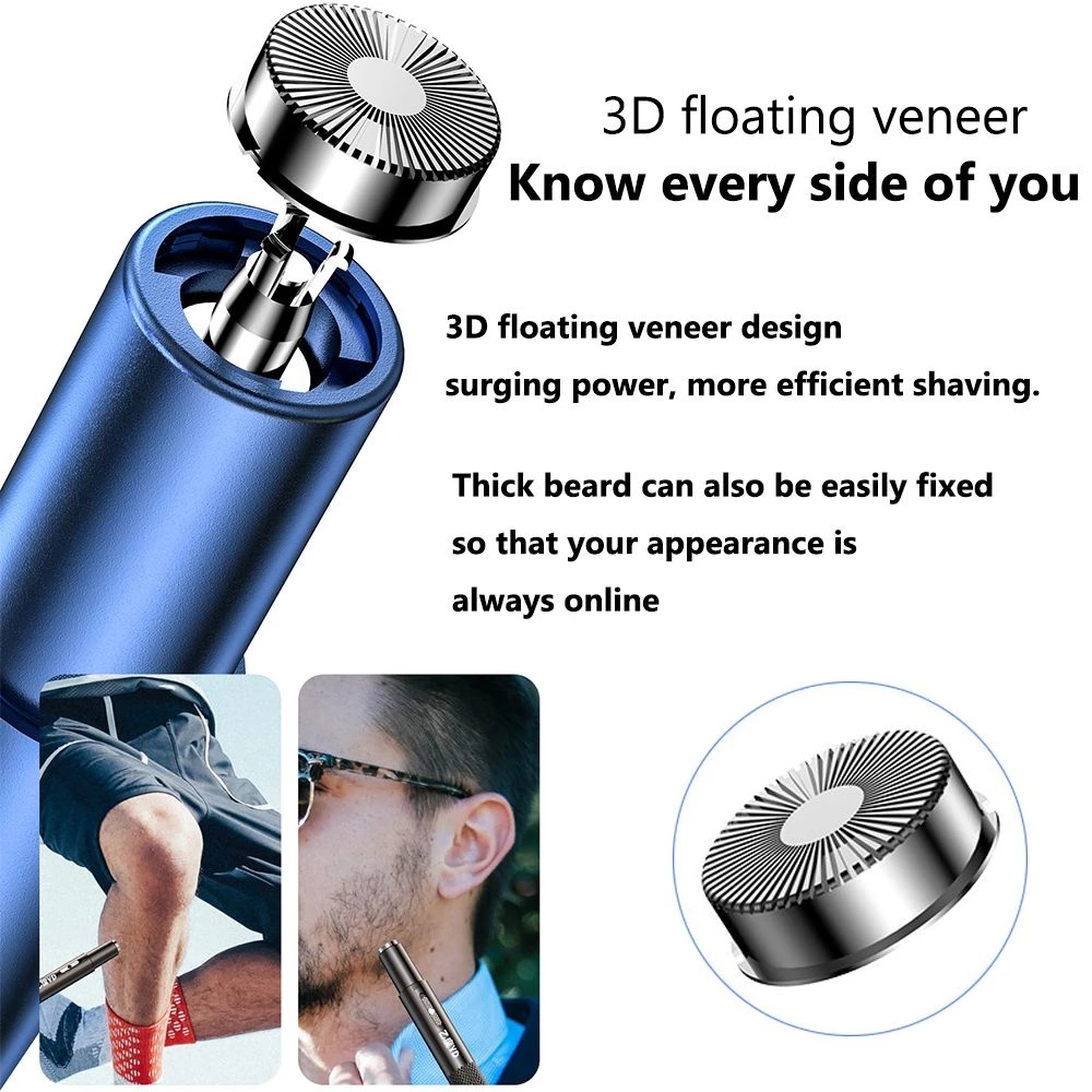 Set 1 Bộ Tông Đơ Cắt Tóc / Cạo Râu / Lông Mũi Chăm Sóc Mặt Chuyên Nghiệp Có Thể Sạc Lại Cho Nam