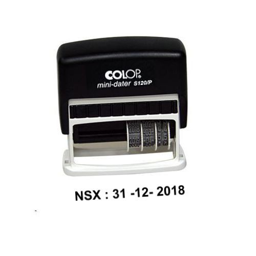 [Đọc Mô Tả SP] Dấu Ngày-Tháng-Năm Liền Mực có chữ NSX Hoặc HSD -COLOP S120P