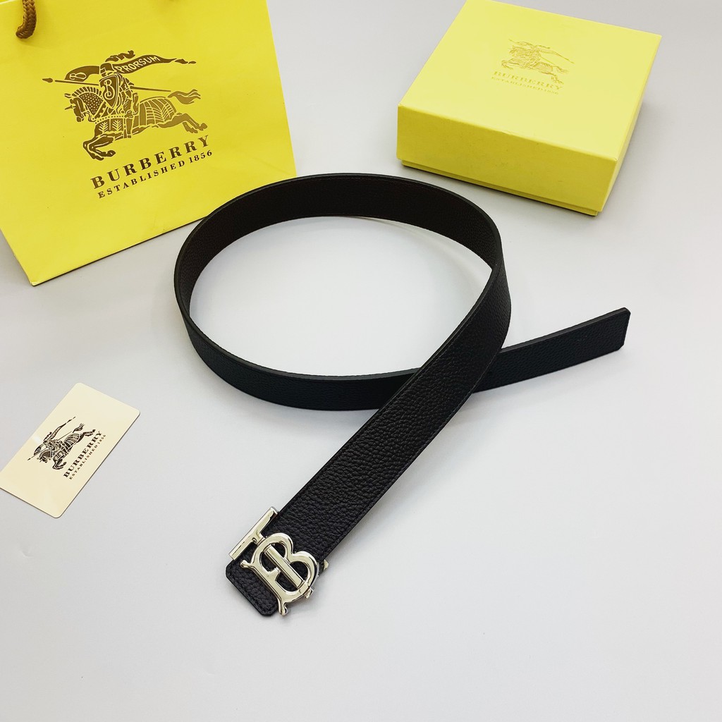 Thắt lưng, dậy nịt belt da thật xịn siêu cấp FULLBOX Burberry NV 85-110cm
