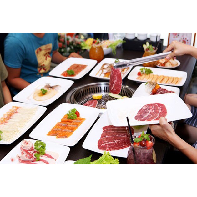 HCM [E-Voucher] Samurai BBQ - Buffet Tối Lẩu Nướng BBQ Bò Mỹ, Hải Sản Và Sushi Phong Cách Nhật Bản (DT)