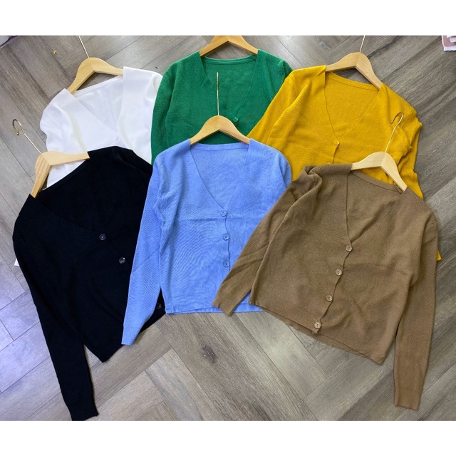 BÁN SỈ ÁO LEN CADIGAN DÁNG NGẮN 6 MÀU CHO NỮ | BigBuy360 - bigbuy360.vn