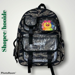 Balo Degrey xanh lính Backpack chuẩn 1-1 thời trang nam nữ họa tiết