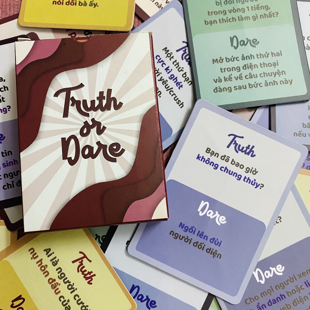 Bộ bài drinking game truth or dare thách hay thật  thử thách 35 lá vui nhộn cho nhóm bạn nốc out cuộc chơi