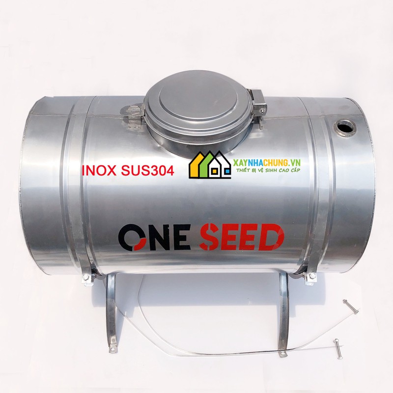 Bồn phụ năng lượng mặt trời 50 lít inox 304
