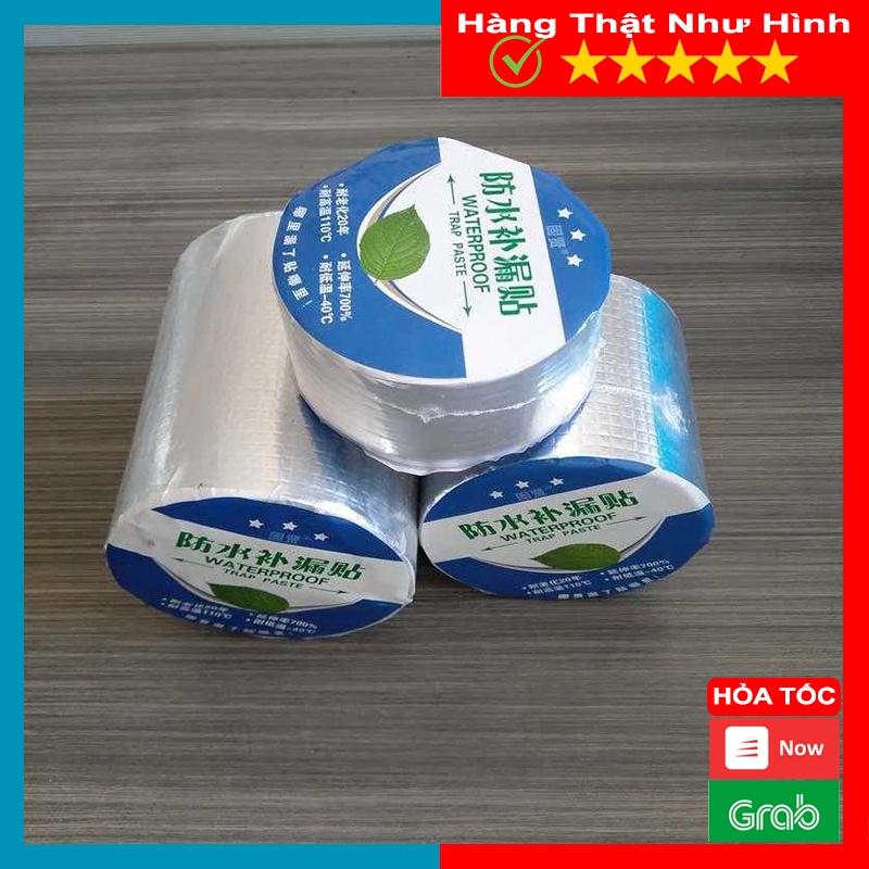 Băng Keo Chống Thấm Nhật Bản Siêu Dính Trên Mọi Bề Mặt, Chịu Nước, Chống Nhiệt Cuộn Dài 5m x  5cm, 10cm - MTDDT