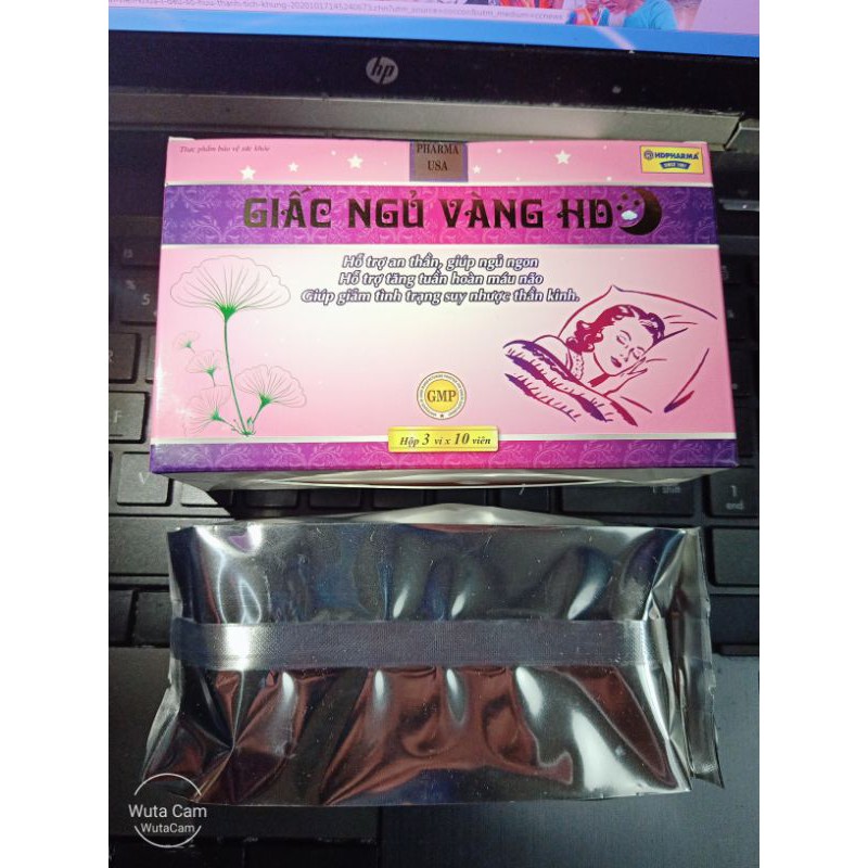 GIẤC NGỦ VÀNG HD giúp ngủ sâu giấc tăng tuần hoàn não cải thiện mất ngủ