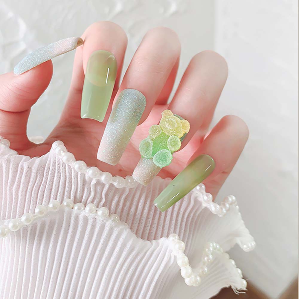 [Hàng mới về] Hạt Đính Móng Tay Trang Trí Nghệ Thuật 3D Thiết Kế Gấu Hoạt Hình Dễ Thương