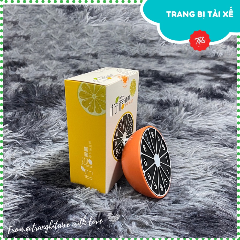 Bảng số điện thoại trên ô tô ghi số điện thoại gắn taplo hình quả cam kèm theo sáp thơm tinh dầu khử mùi xe hơi-BDTQC.
