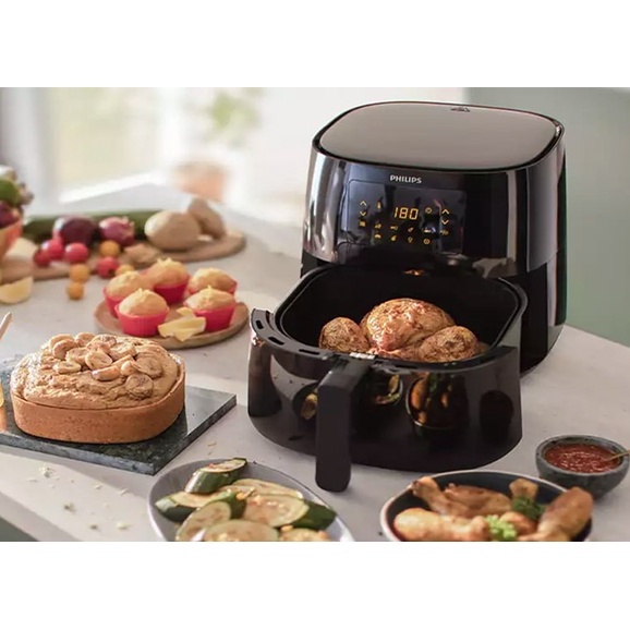 Nồi chiên không dầu điện tử Philips HD9280/90, size XL 6.2L, công nghệ Rapid Air, bảo hành 2 năm | Hàng chính hãng