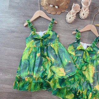 Váy Đi Biển 2 Dây Cho Bé Gái
