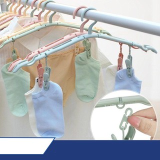 Hot Móc treo phơi quần áo xếp gọn- Móc kẹp quần áo Freeship