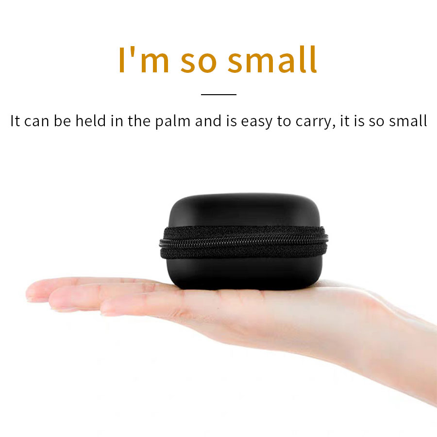 Túi đựng tai nghe cáp sạc có khóa kéo