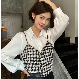 Set sơ+ mi yếm dạ sẵn