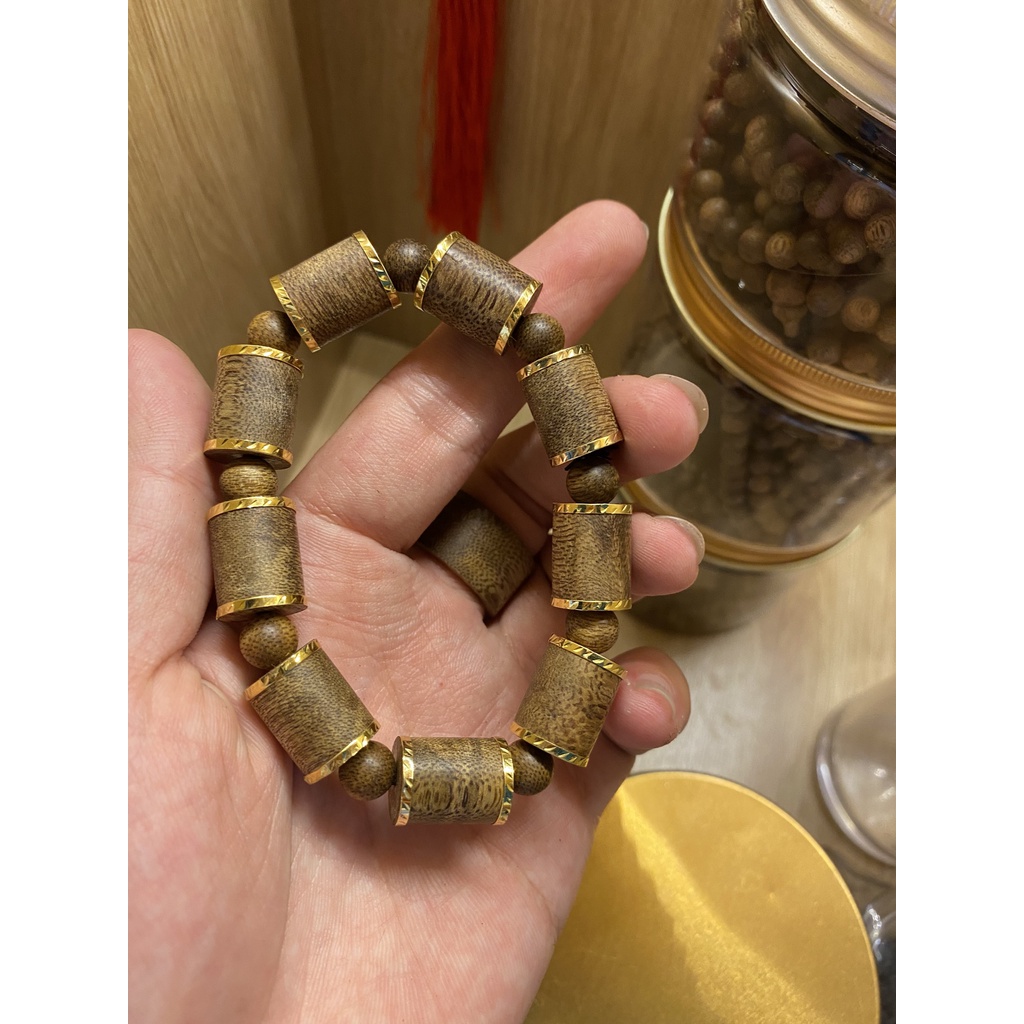 Vòng Trầm Hương Đốt Trúc Tốc Tự Nhiên size 10mm -dũng017