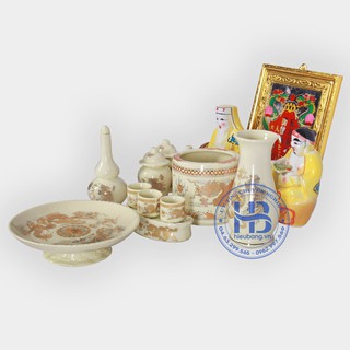 Bộ đồ thờ thần tài vàng bé