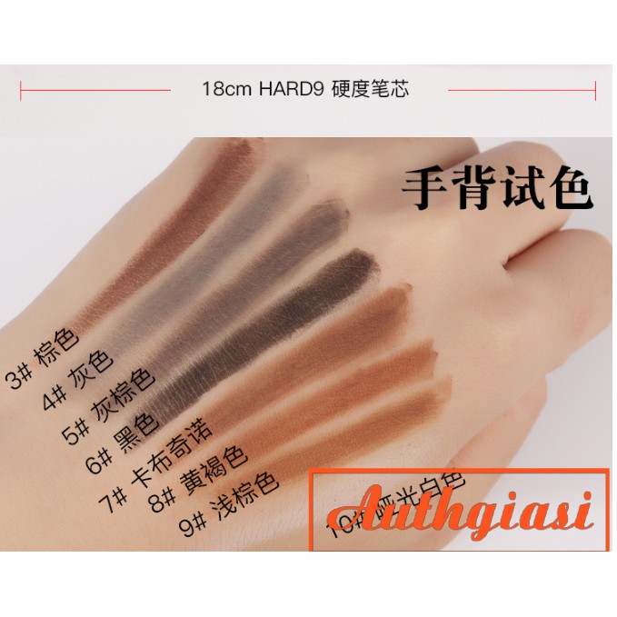 Chì xé kẻ mày cứng xịn chống nước gảy phẩy sợi Haozhuang Make Up Milano Eyebrow Pencil | BigBuy360 - bigbuy360.vn