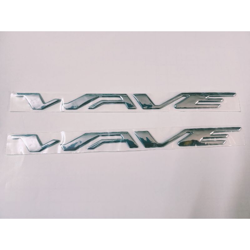 Bộ chữ nổi Wave crôm bóng new