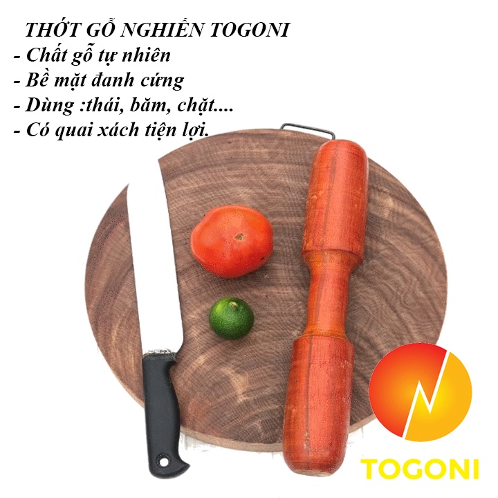 [Có Quà Tặng ]Thớt gỗ nghiến tròn đường kính 29cm - 30cm, Thớt gỗ nghiến tây bắc không tâm, không lên mùn, không nứt nẻ