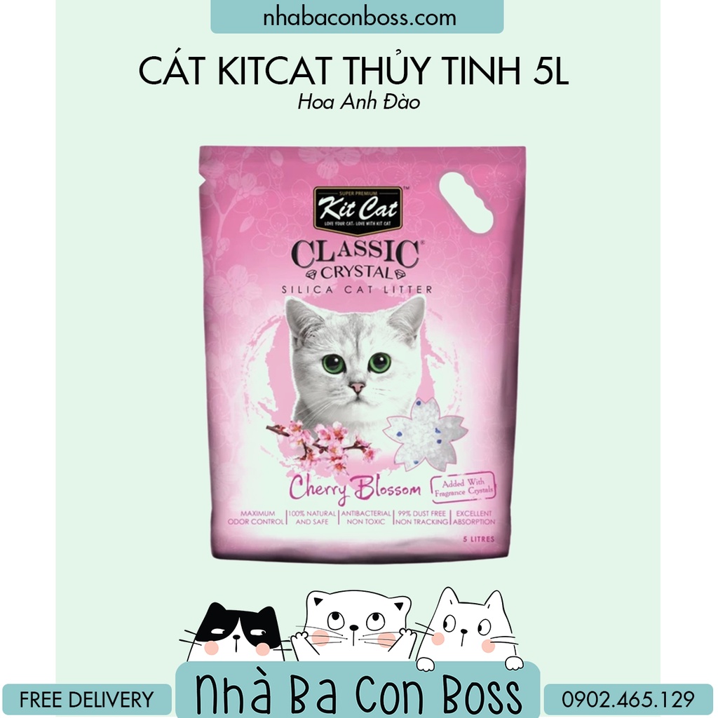 Cát Vệ Sinh Thủy Tinh Kitcat CLASSIC crystal