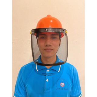 Mũ nón bảo hộ  gọng nhôm - dùng để cắt cỏ, hàn, mài, cưa cây, xịt thuốc