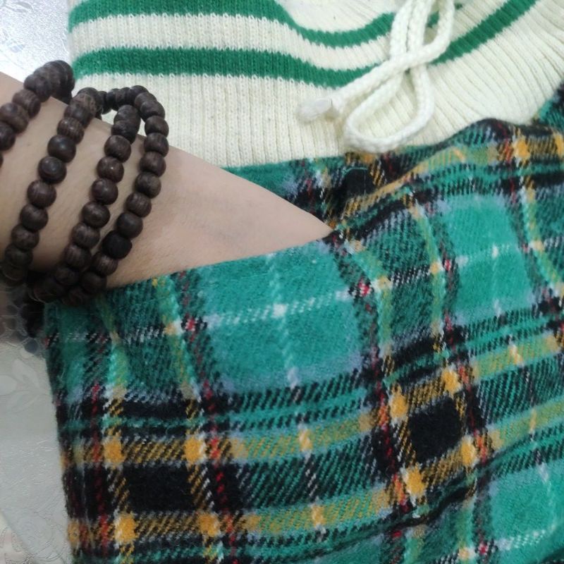 Quần shorts caro chất dạ