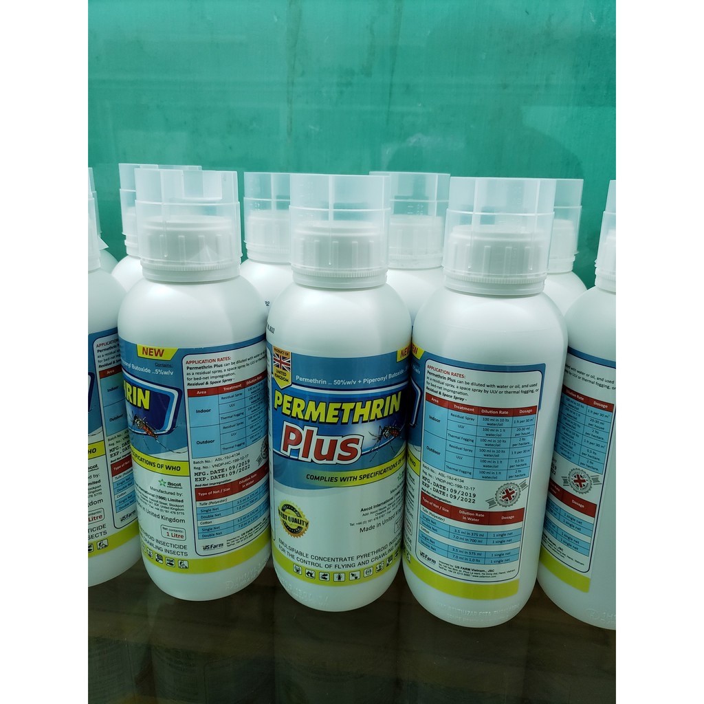 Thuốc diệt muỗi Permethrin Plus chai 500ml