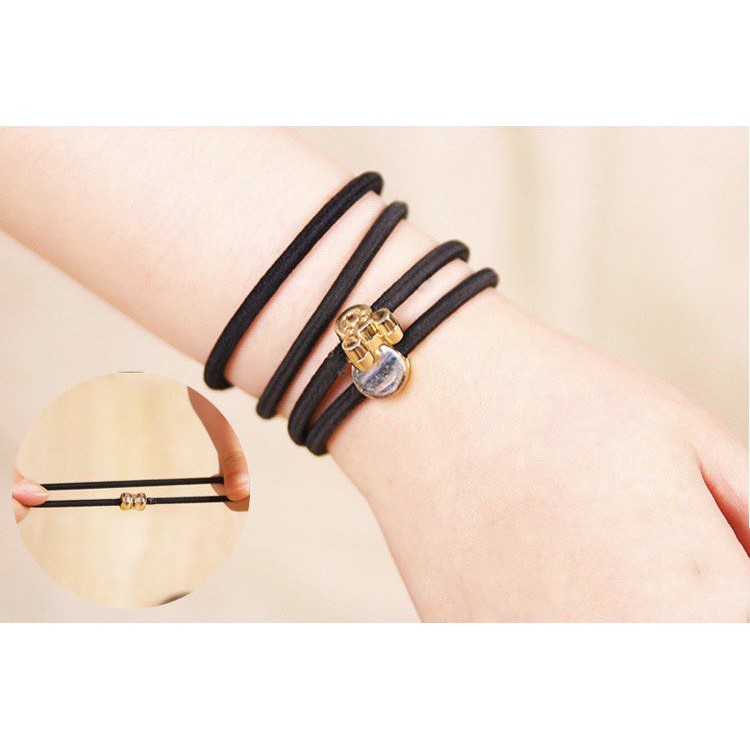 Cột Tóc Đính Hạt Charm Co Dãn Đàn Hồi SC20