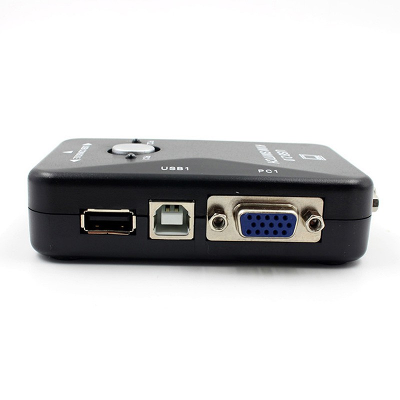 PC Công Tắc 2 Cổng Usb Vga Kvm Dành Cho Chuột Và Bàn Phím Máy Tính