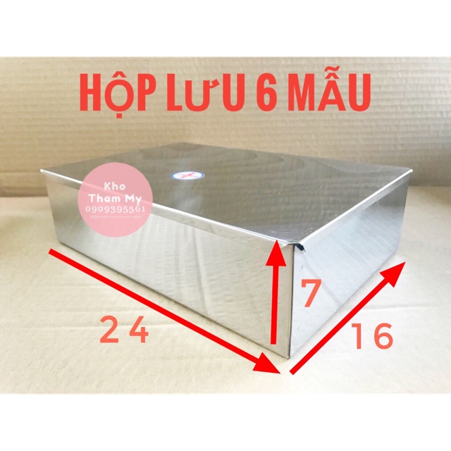 HỘP LƯU 6 MẪU INOX