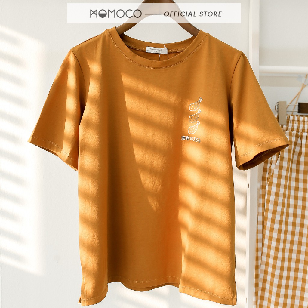 Áo Thun 100% Cotton MOMOCO In Slogan Cá Tính Độc Đáo Chất Liệu Thoáng Mát Freesize  M1608
