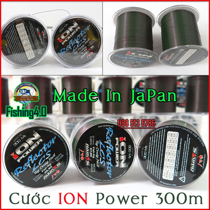 Cước Câu Ion Power - AWASHIMA Nhật Bản - Cước Đổi màu Chính hãng