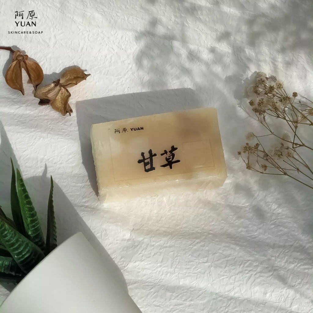 Xà phòng giảm nhờn tóc YUAN Đài Loan Cam Thảo Liquorice Hair Soap - 100g