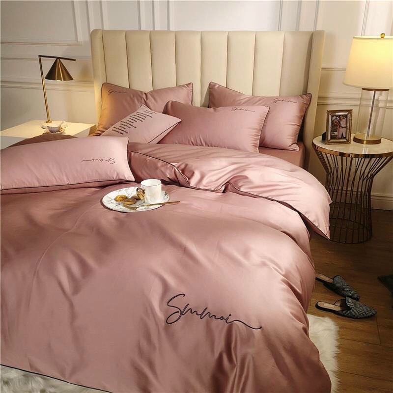 Bộ Chăn Ga Gối Lụa Tencel 60s/4 món đơn sắc nhập khẩu cao cấp | BigBuy360 - bigbuy360.vn