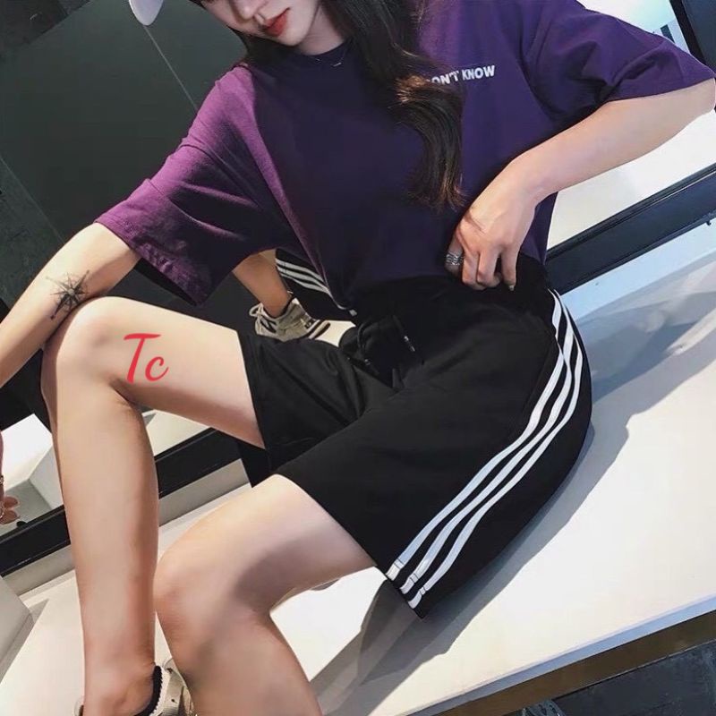 Quần short 3 sọc thể thao UNISEX cá tính [KÈM ẢNH THẬT]