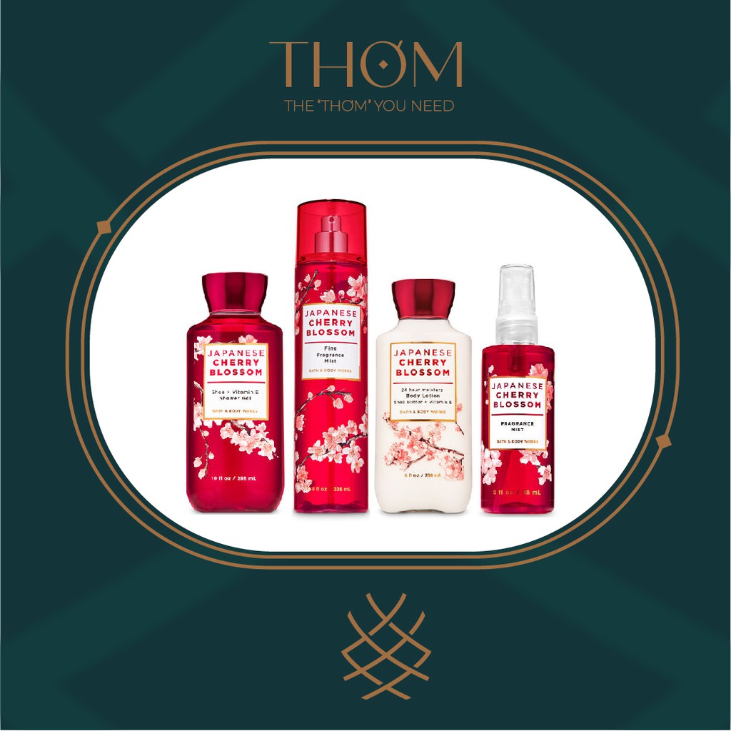 JAPANESE CHERRY BLOSSOM | Sản Phẩm Tắm Dưỡng Xịt Thơm Toàn Thân Bath & Body Works