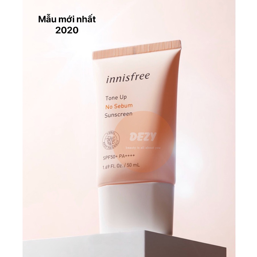 Kem Chống Nắng Innisfree No Sebum Tone Up Sunsceen Kcn Tone Up Kềm Dầu Dưỡng Ẩm Kháng Khuẩn Skincare Inisfree Hàn Dezy