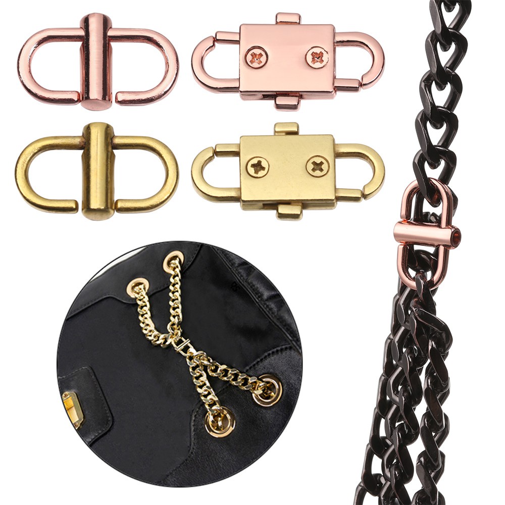 FUTURE Retro Bag Chain Adjusting Buckle Crossbody Bag Strap Linker Length Shorten Clip Accessories Connector Durable Link Adjustable Metal Buckle/Multicolor