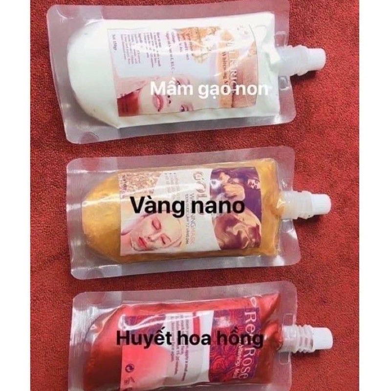 Cấy trắng ( mầm gạo non, vàng nano, huyết hoa hồng) handmade