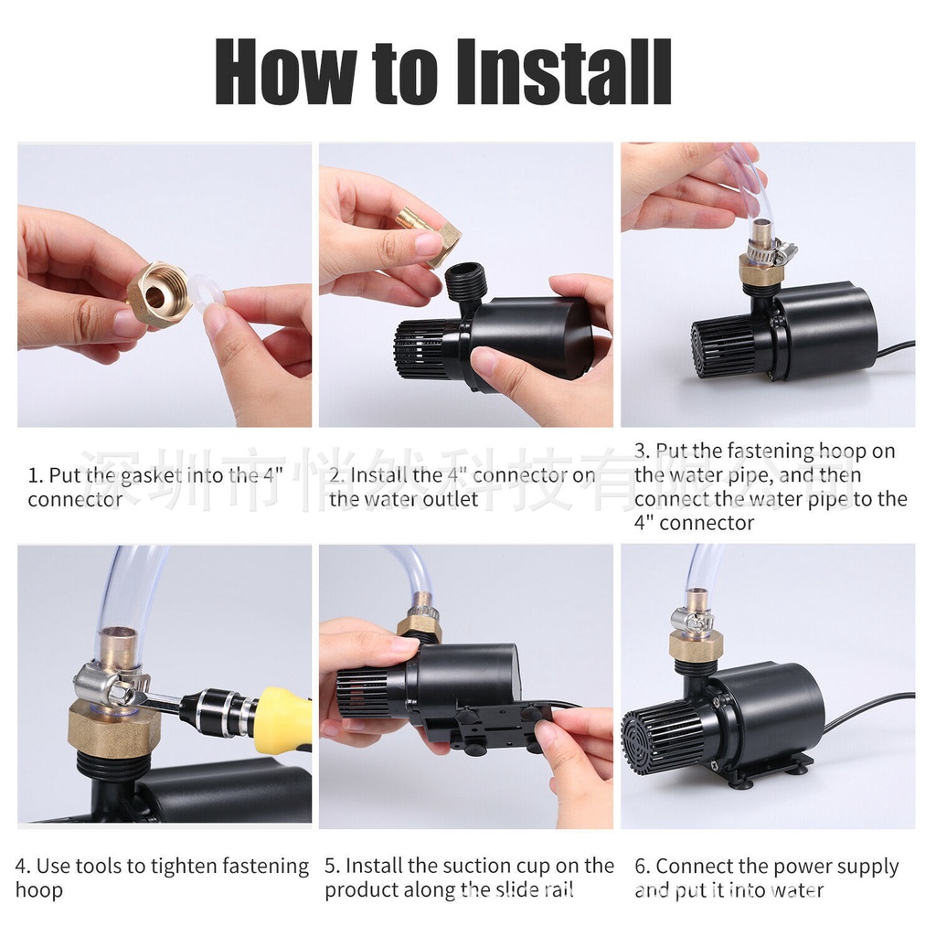 BƠM MINI 12V-15W  ĐIỀU CHỈNH ĐƯỢC LƯU LƯỢNG- phụ kiện thủy sinh - shopleo