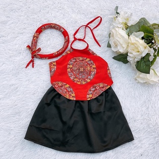 Yếm gấm trang phục tết trung thu