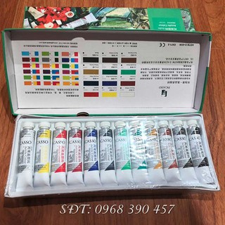 Hộp màu acrylic Picasso tuýp 12 ml - Set 12 - 18 - 24 Tuýp