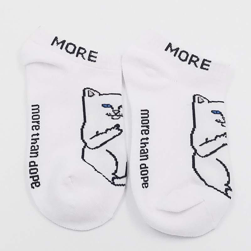 Vớ Cotton Cổ Thấp In Họa Tiết Chú Mèo Dễ Thương Thời Trang Mùa Hè 2019 Cho Nữ