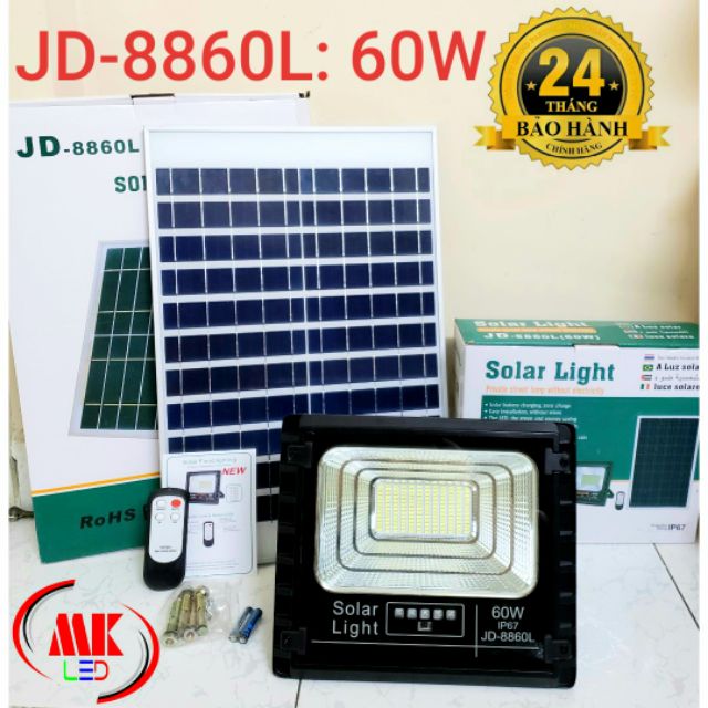 ĐÈN PHA LED NĂNG LƯỢNG MẶT TRỜI JINDIAN 60W JD-8860L