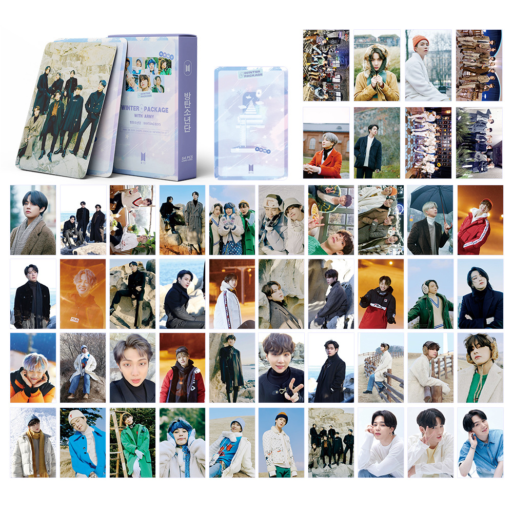 Hộp 54 thẻ ảnh lomo KPOP BTS 2021 BANTANG BOYS Winter cho người hâm mộ