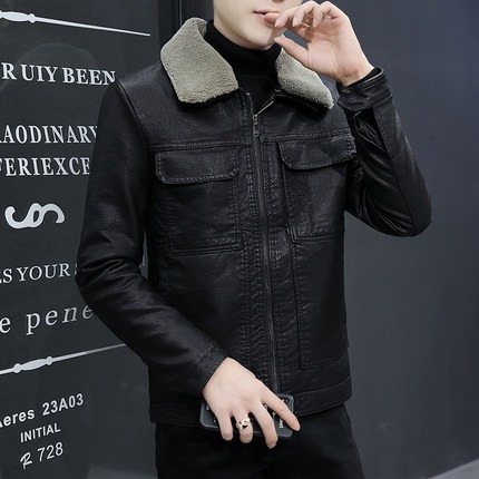 Áo da nam lót lông loại đặt biệt Loại 1 Quảng Châu nhập khẩu siêu chất | BigBuy360 - bigbuy360.vn