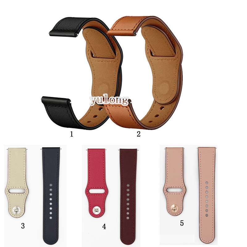 Dây da đồng hồ đeo tay 20MM 22MM  thay thế tiện dụng chất lượng cao