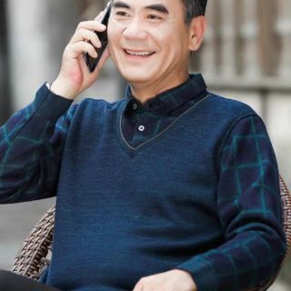 [Hàng đặt]Áo len dài tay cổ sơ mi lót lông