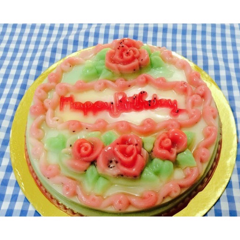 Khuôn rau câu 3d 25cm mẫu sinh nhật